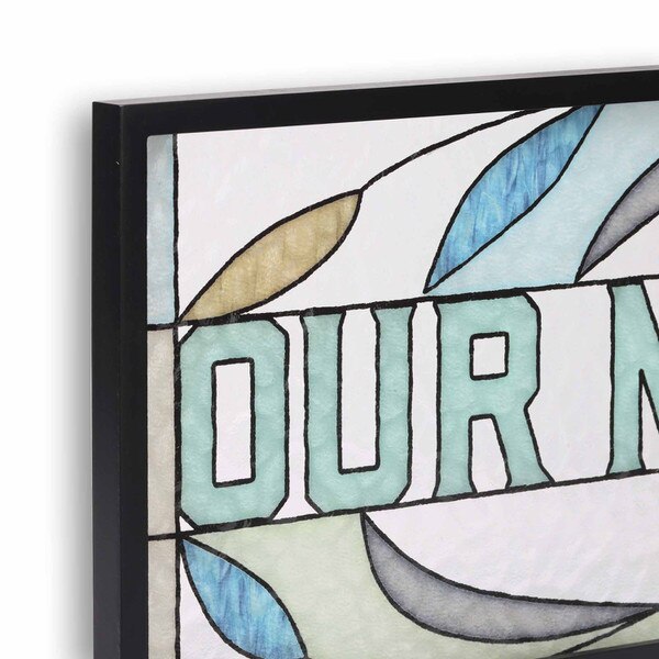 Our Nest Textured Framed Glass Wall Decor Open Road Brands ShopORB